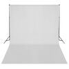 vidaXL Kit de studio photo avec éclairage toile de fond et réflecteur