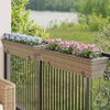 vidaXL Jardini&egrave;res avec crochets 2 pcs gris r&eacute;sine tress&eacute;e