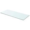 vidaXL Panneaux d'&eacute;tag&egrave;re 2 pcs Verre Transparent 70 x 30 cm