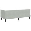 vidaXL Cadre de lit d'angle avec matelas 2 pcs Gris clair Velours