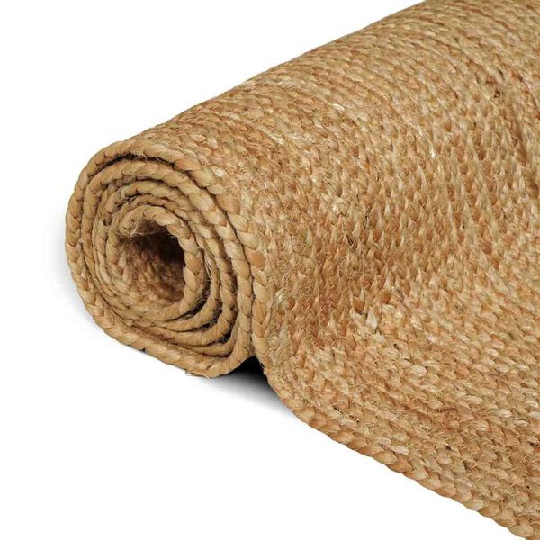 vidaXL Tapis de zone Beige 80 x 150 cm Jute