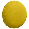 vidaXL Coussins de si&egrave;ge 2 pcs Jaune &Oslash; 40 x 13 cm Velours
