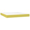 vidaXL Sommier &agrave; lattes de lit avec matelas LED Vert 180x200 cm Tissu