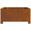 vidaXL Braise Marron 60 x 60 x 30 cm Acier