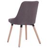 vidaXL Chaises &agrave; manger lot de 2 taupe tissu