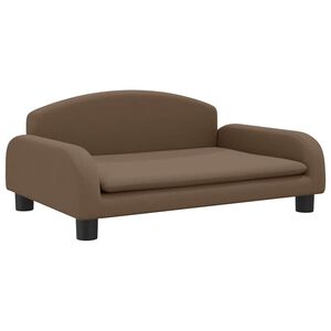 vidaXL Canap&eacute; pour enfants marron 70x45x30 cm tissu