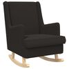 vidaXL Chaise &agrave; bascule Noir 62 x 80 x 85 cm Boucl&eacute;