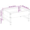 vidaXL Nourrisseur pour oiseaux Noir 80 x 28 x 13.5 cm