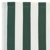 vidaXL Cordon d'auvent Vert et blanc 580 x 20 cm Toile