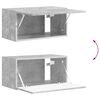 vidaXL Ensemble de meuble TV mural 4 pcs Gris b&eacute;ton Bois d'ing&eacute;nierie