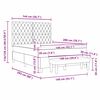 vidaXL Lit &agrave; ressorts avec matelas Vert fonc&eacute; 140 x 200 cm Velours