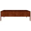 vidaXL Lit sur&eacute;lev&eacute; de jardin 100x100x33,5 cm acier corten