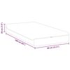 vidaXL Matelas Blanc et Gris 80 x 160 cm Ressort ensach&eacute;