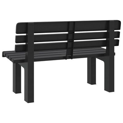 vidaXL Banc de jardin anthracite 110x52x71 cm polypropylène