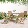 vidaXL Ensemble &agrave; manger de jardin 5 pcs Bois d'acacia solide
