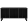 vidaXL Armoire &agrave; disques noir 100x38x48 cm bois d'ing&eacute;nierie