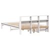 vidaXL Lit biblioth&egrave;que sans matelas blanc 135x190 cm bois pin massif