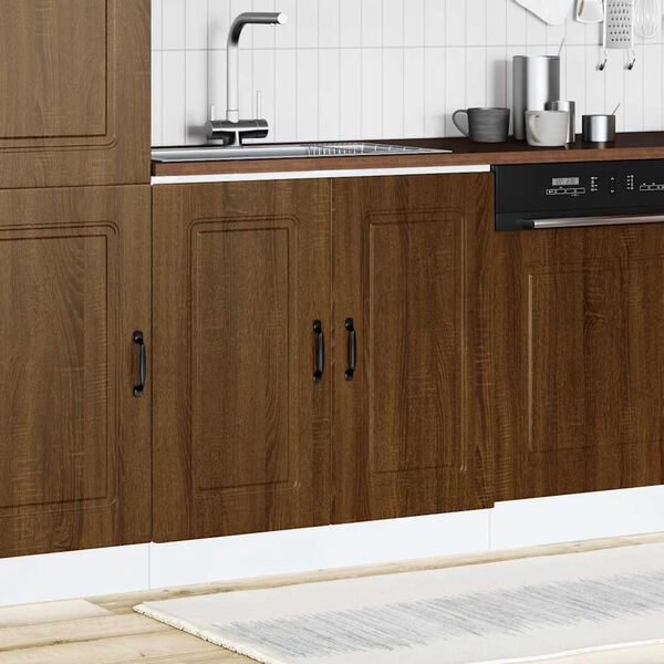 vidaXL Meuble bas pour &eacute;vier Kalmar ch&ecirc;ne artisanal bois ing&eacute;nierie