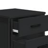 vidaXL Tables de chevet 2 pcs Noir 40 x 30 x 40 cm Agglom&eacute;r&eacute;