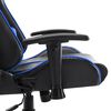 vidaXL Chaise de jeu Noir et bleu Cuir artificiel