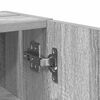 vidaXL Meuble de salle de bain avec porte-rouleau sonoma gris