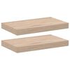 vidaXL &Eacute;tag&egrave;res flottantes 2 pcs 40x23,5x4 cm bois d'ing&eacute;nierie
