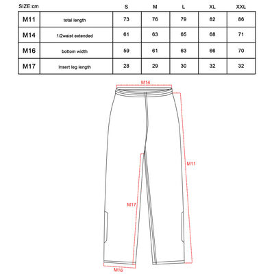 Willex Pantalon de pluie Taille M Noir 29616