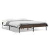 vidaXL Cadre de lit sans matelas ch&ecirc;ne marron 150x200 cm