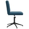 vidaXL Chaise &agrave; manger Bleu Velours