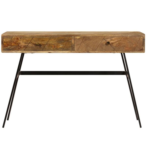 vidaXL Bureau avec tiroirs Bois solide de manguier 110x50x76 cm
