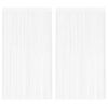 vidaXL Rideau en fils 2 pcs 100 x 250 cm Blanc