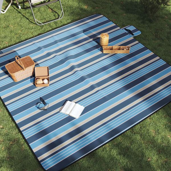 vidaXL Couverture de pique-nique pliable 200x200 cm velours