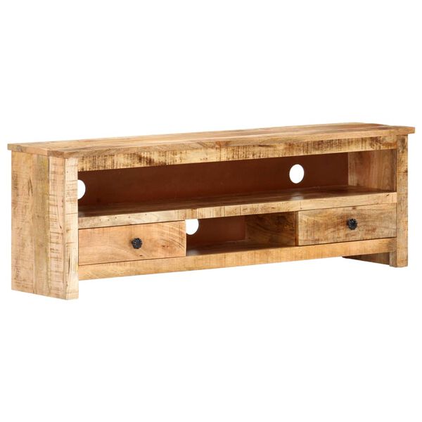 vidaXL Meuble TV 120x30x40 cm Bois de manguier brut