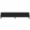 vidaXL Cadre de lit avec matelas Noir 100 x 200 cm tissu