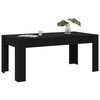 vidaXL Table de salle &agrave; manger Noir 180 x 90 x 76 cm Agglom&eacute;r&eacute;
