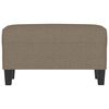 vidaXL Banc Taupe 70x35x41 cm Tissu