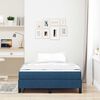 vidaXL Lit &agrave; ressorts avec matelas Bleu 120 x 200 cm tissu