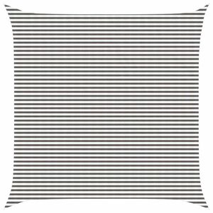 vidaXL Voile d'ombre Gris clair et blanc 7 x 7 m HDPE