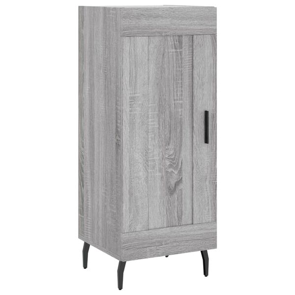 vidaXL Buffet Sonoma gris 34,5x34x90 cm Bois d'ing&eacute;nierie