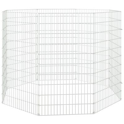 vidaXL Cage à lapin 8 panneaux 54x100 cm Fer galvanisé