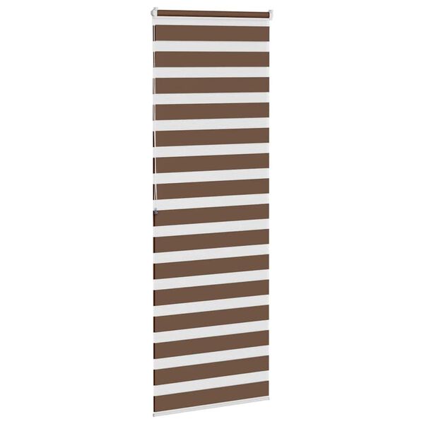 vidaXL Store z&egrave;bre marron 75x200 cm largeur du tissu 70,9 cm polyester