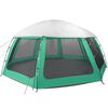 vidaXL Tente piscine toit amovible parois maille vert d'eau 612x612 cm