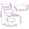 vidaXL Chaise de camping pliables lot de 2 noir tissu oxford aluminium
