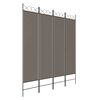vidaXL Cloison de s&eacute;paration 4 panneaux Anthracite 160x200 cm Tissu