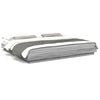 vidaXL Cadre de lit et lumi&egrave;res LED sans matelas sonoma gris 200x200cm