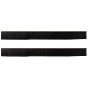 vidaXL Brosses de porte adh&eacute;sives 2 pc 100 cm Alliage d'Aluminium