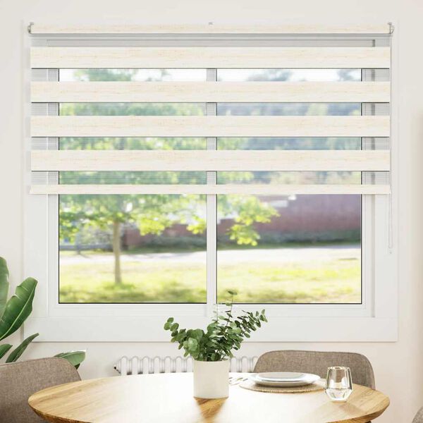 vidaXL Store z&egrave;bre beige marbr&eacute; largeur du tissu 160,9 cm polyester