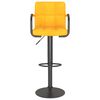 vidaXL Tabourets de bar lot de 2 jaune moutarde velours
