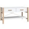 vidaXL Table basse Blanc 82x48x45 cm Bois d'ingénierie