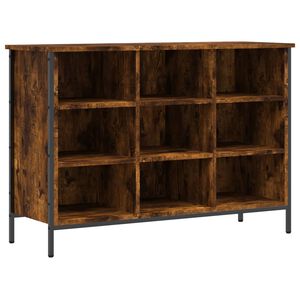 vidaXL Cabinet &agrave; chaussures Ch&ecirc;ne fum&eacute; 9 compartiments